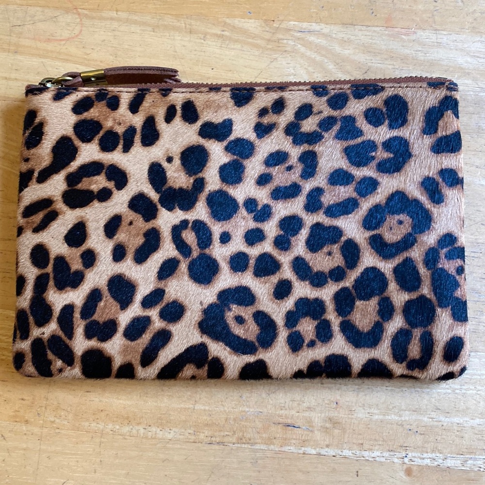Madewell leopard clutch